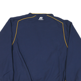 RUSSELL ATHLETIC Mens Navy & Yellow Fairfield Falcons V-Neck XL Sweatshirt