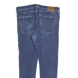 LEVI'S 512 BIG E Mens Jeans Blue Slim Skinny Denim Medium W36 L30 Classic Zip