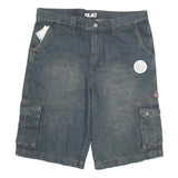 BOLT Mens Shorts Blue Cargo 3XL W38 Cotton Blend Casual Pockets