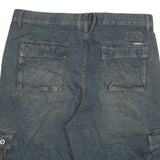 BOLT Mens Shorts Blue Cargo 3XL W38 Cotton Blend Casual Pockets