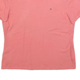 TOMMY HILFIGER Womens Pink Graphic T-Shirt L Short Sleeve Crew Neck Casual