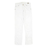 G-STAR Mens White Regular Jeans Denim W31 L34 Button Closure Casual Trousers