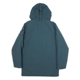 CARHARTT WIP Mens Blue Nylon Hooded Jacket S Zip Workwear Outerwear