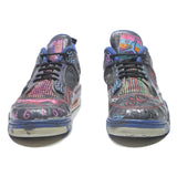 AIR JORDAN 4 Retro Motley Crew Mens Low Top Trainers Black & Multi Synthetic UK