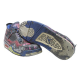 AIR JORDAN 4 Retro Motley Crew Mens Low Top Trainers Black & Multi Synthetic UK