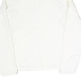 PUMA Womens White Jacket UK 10 Polyester Blend Plain Zip Lightweight Sportswear