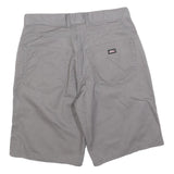 DICKIES Mens Shorts Grey & Black Casual Cotton Blend M W30 Workwear