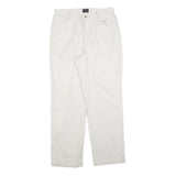 RIDERS Womens Cotton Blend White Regular Straight Trousers W30 L30 Comfortable