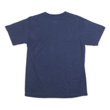 GILDAN Mens Navy Blue Mr Sunday Graphic T-Shirt L Short Sleeve Crew Neck Cotton