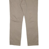 TOMMY HILFIGER Mens Cotton Blend Beige Slim Straight Trousers W38 L34 Casual