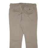 TOMMY HILFIGER Mens Cotton Blend Beige Slim Straight Trousers W38 L34 Casual