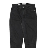 BERSHKA Womens Jeans Black Relaxed Straight Denim Medium W30 L29 Classic Style