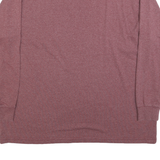 DICKIES Mens Maroon Long Sleeve Crew Neck Pocket T-Shirt 2XL Cotton Blend