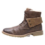 VENICE Lace-Up Boots Brown Leather Mens UK 9.5
