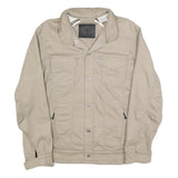 LEVI'S Mens Beige Cotton Blend Button Jacket L Casual Workwear Durable
