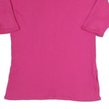 NOVAIS SOUSA Womens Pink Plain Jumper Cotton Blend Rib Knit S Casual Comfortable