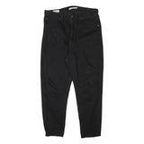 LEVI'S Womens Relaxed Black Denim Jeans W31 L24 Classic Zip Cotton Blend