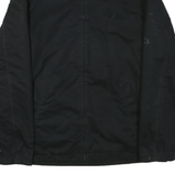 NAUTICA Mens Black Polyester Blend Zip Jacket L Plain Classic Casual Outerwear