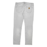 CARHARTT Mens Slim Blue Jeans Denim Medium W34 L29 Stylish Casual Zip Fastening