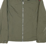 NAPAPIJRI Womens Green Zip Jacket M Polyester Blend Plain Casual Outdoor