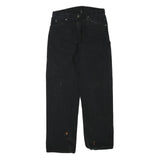 DICKIES Mens Cotton Blend Black Regular Straight Trousers W32 L30 Workwear