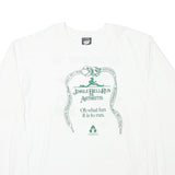 THE BEST Mens White Jingle Bell Run For Arthritis Long Sleeve Crew Neck XL