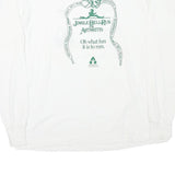 THE BEST Mens White Jingle Bell Run For Arthritis Long Sleeve Crew Neck XL