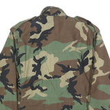 CENTRE MANUFACTURING COMPANY Mens Green & Brown Camouflage Outdoor Jacket M