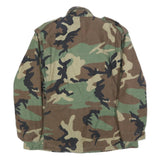 CENTRE MANUFACTURING COMPANY Mens Green & Brown Camouflage Outdoor Jacket M