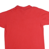 DISNEY Mens Red Short Sleeve Plain M Polo Shirt Golfing Character Embroidered