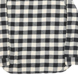 HATLEY HERITAGE Mens Black & Cream Check Shirt L Cotton Blend Long Sleeve Casual