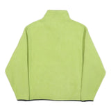 NAUTICA Mens Light Green Jumper Plain 1/4 Zip Regular Fit S Fleece Casual