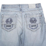 BUHMAA Mens Shorts Blue Casual Denim L W36 Retro Stylish Pockets