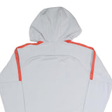 NIKE Mens Grey & Orange Hoodie S Sports Fashion Comfort