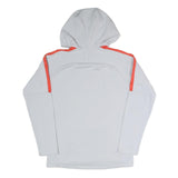 NIKE Mens Grey & Orange Hoodie S Sports Fashion Comfort