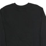 FILA Mens Black Colourblock Crew Neck M Sweatshirt Retro Logo Casual Style