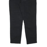 H&M Mens Regular Fit Black Drawstring Waist Cotton Blend Trousers W36 L29 Cargo