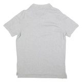 TOMMY HILFIGER Mens Grey Short Sleeve Plain Polo Shirt XL Classic Cotton