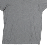 CALVIN KLEIN Mens Grey Short Sleeve Plain S Polo Shirt Cotton Casual Basic