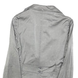 ARMANI JEANS Womens Grey Jacket S Cotton Blend Tailored Button Plain Stylish