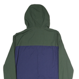 SLAZENGER Mens Green & Blue Zip Jacket M Polyester Colourblock Sportswear