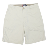 CHAPS Mens Shorts White Casual M W34 Classic Cotton Blend Summer