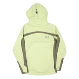 JACK WOLFSKIN Womens Yellow & Green Outdoor Jacket UK 8 Polyester Blend Zip