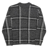 ALIA Womens Black Jumper Patterned Round Neck Basic Knit S Lightweight Soft