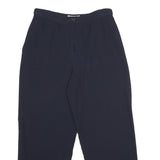 EMPORIO ARMANI Womens Regular Black Trousers W30 L28 Zip Classic Stylish