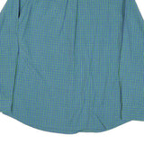 CHAPS Mens Blue & Green Check Shirt L Button Down Cotton Blend Casual
