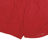 TOMMY HILFIGER Mens Red & White Polka Dot Casual Shorts XL W36 Comfortable Fit