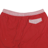 TOMMY HILFIGER Mens Red & White Polka Dot Casual Shorts XL W36 Comfortable Fit