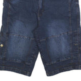 MOUNTAIN RIDGE Mens Denim Blue Casual Shorts XL W38 Cotton Blend