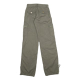 DANIEL Womens Regular Fit Olive Green Cotton Blend Zip Cargo Trousers W26 L34